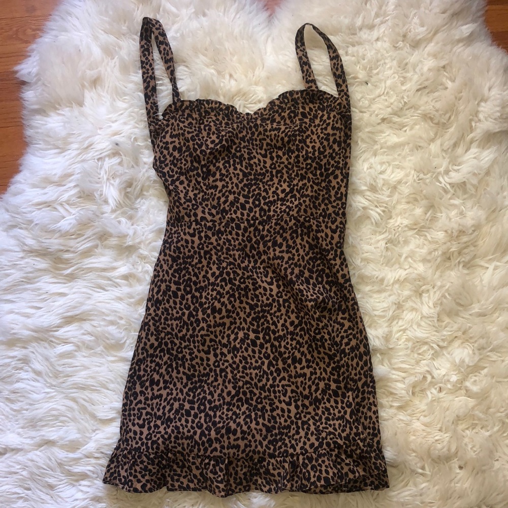 Cheetah Print Mini Dress